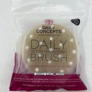 Daily Concepts Daily Detox Massaging Brush With Natural Bristles